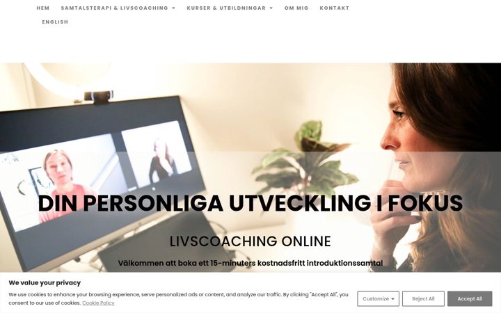 Screenshot of coachdijana.com