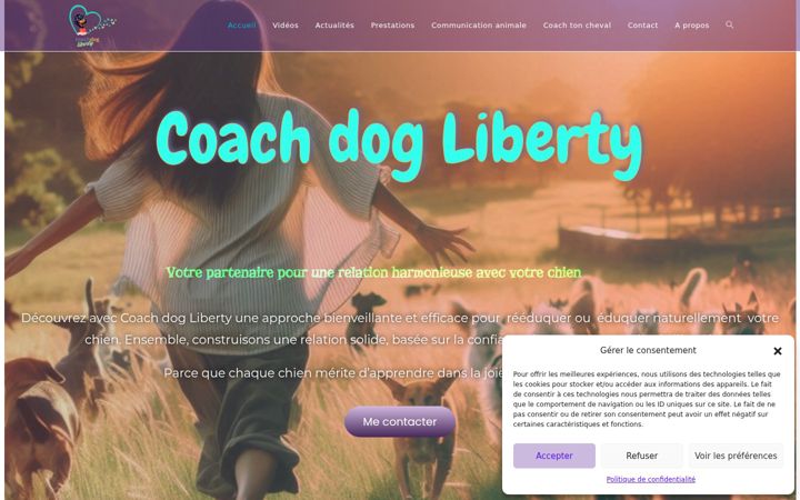 Screenshot of coachdogliberty.fr