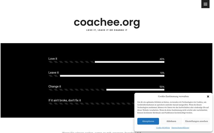 Screenshot of coachee.org
