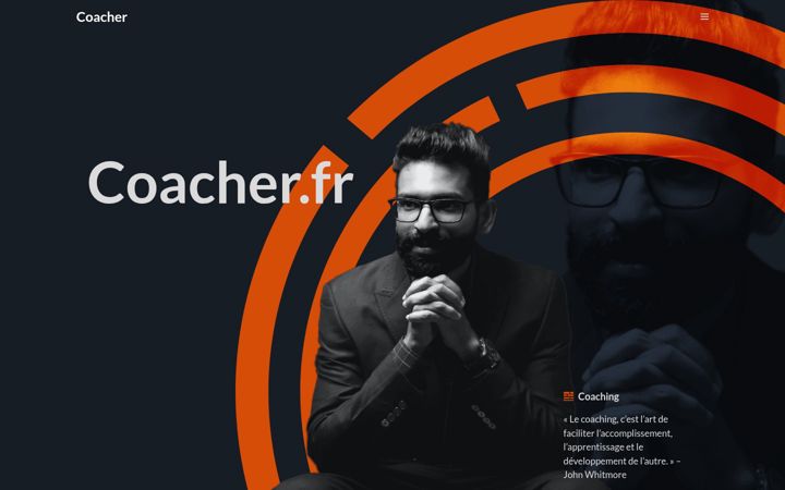 Screenshot of coacher.fr