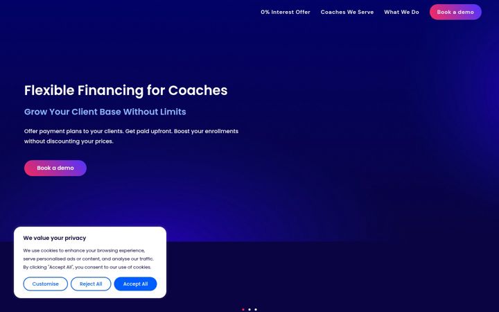 Zrzut ekranu coachfi.ai