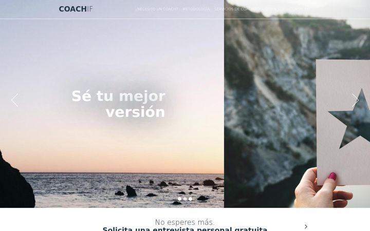 Screenshot of coachif.es