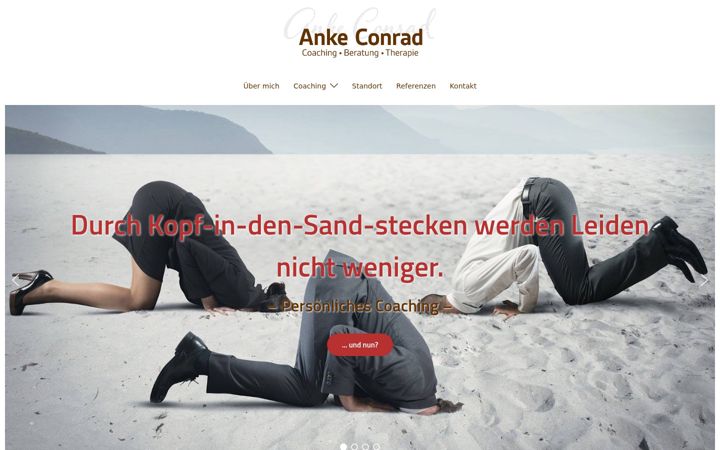 Screenshot of coaching-anke-conrad.de