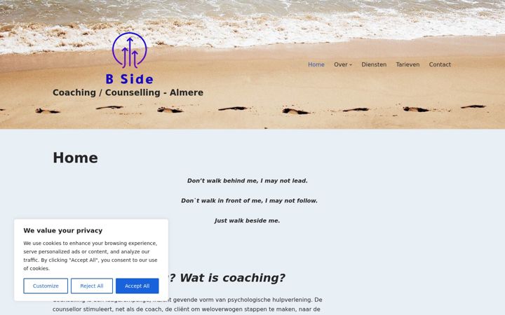 Screenshot van coaching-counselling.nl