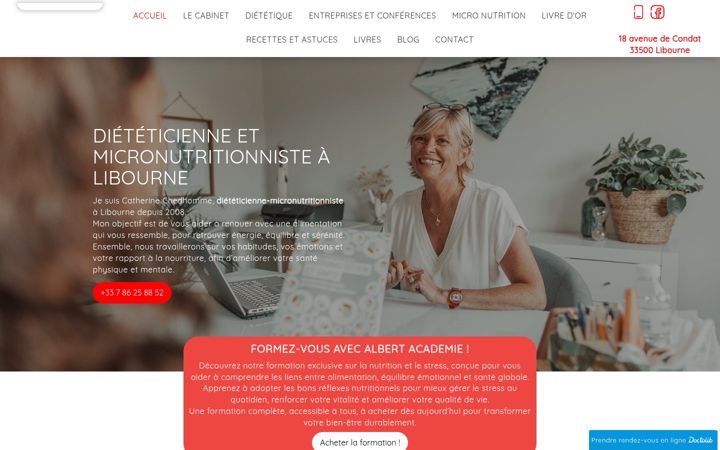 Screenshot of coaching-dietetique-libourne.fr