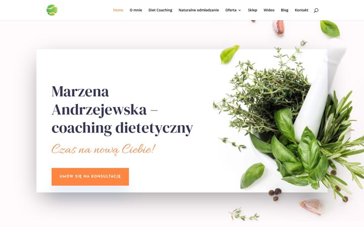 Screenshot of coaching-dietetyczny.pl