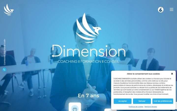 Capture d'écran de coaching-dimension.fr