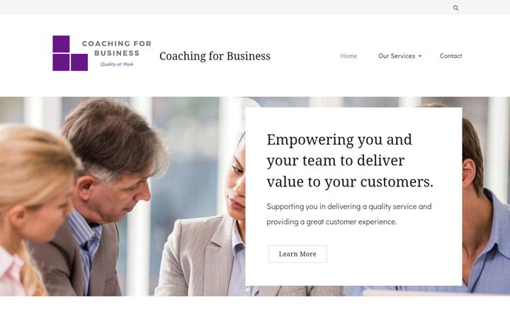 Screenshot of coaching-for-business.co.uk