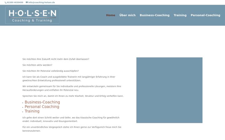 Screenshot of coaching-holsen.de
