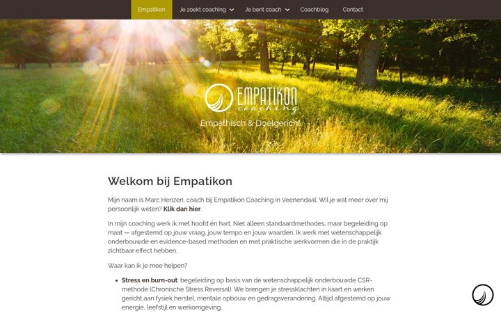 Screenshot van coaching-in-veenendaal.nl
