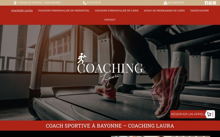 Screenshot of coaching-laura.fr