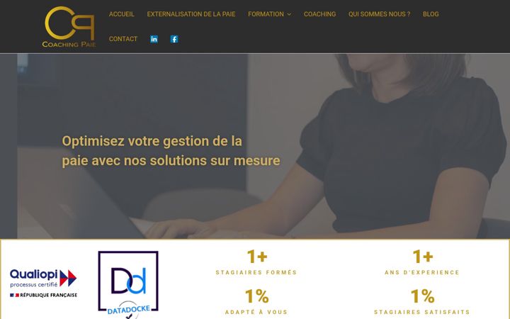 Capture d'écran de coaching-paie.fr