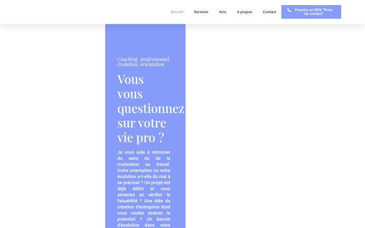 Capture d'écran de coaching-professionnel-evolution.fr