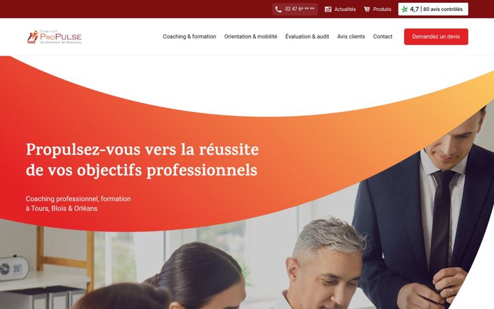 Capture d'écran de coaching-propulse.fr