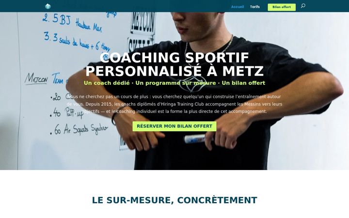 Screenshot of coaching-sportif-metz.com
