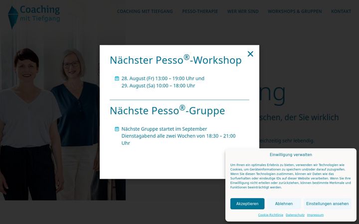 Screenshot of coaching-tiefgang.de
