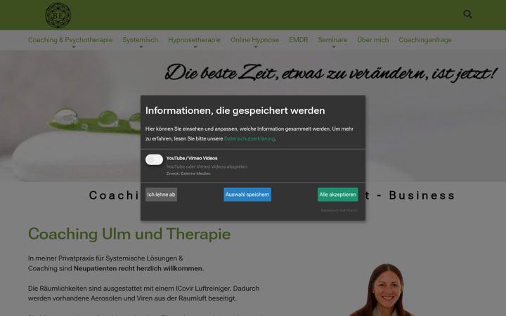 Screenshot of coaching-ulm24.de