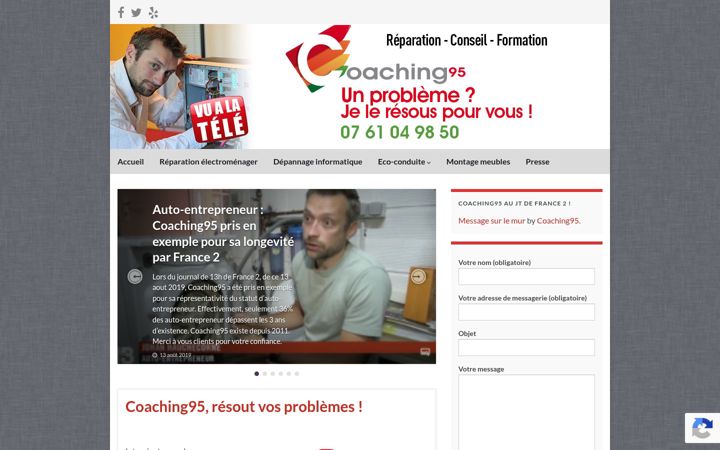 Screenshot di coaching95.fr