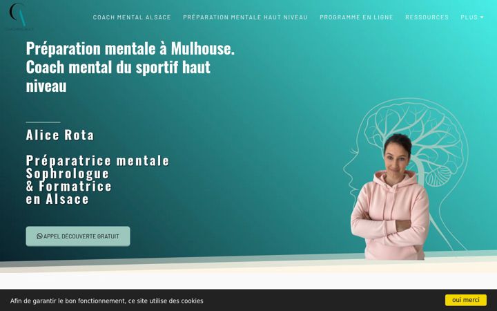 Screenshot of coachingalice.com