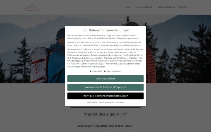Screenshot of coachingamberg.de
