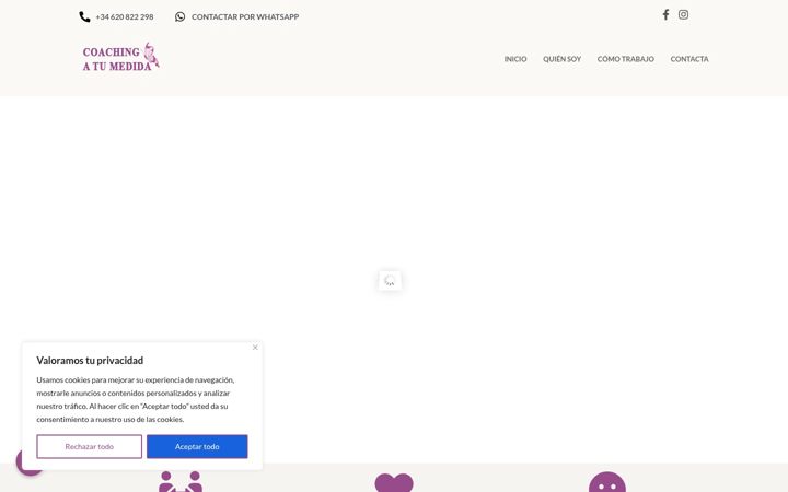 Screenshot of coachingatumedida.com
