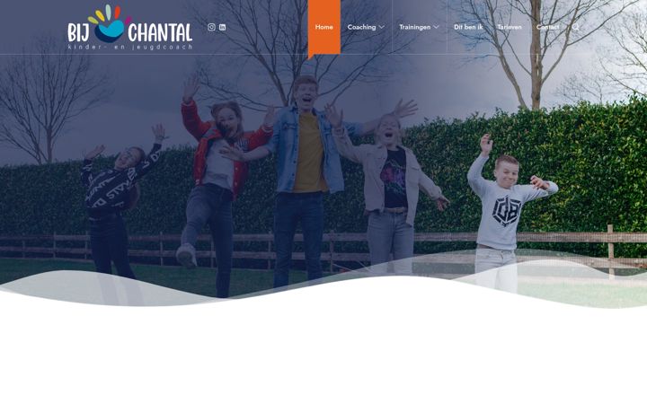 Screenshot van coachingbijchantal.nl
