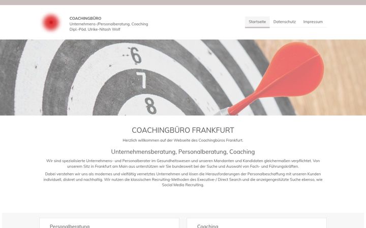 Screenshot of coachingbuero-frankfurt.de