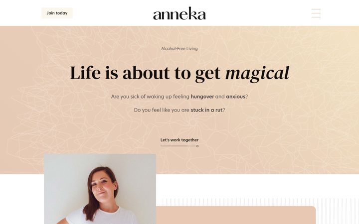 Screenshot of coachingbyanneka.co.uk
