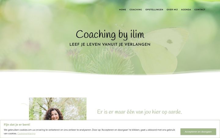 Screenshot van coachingbyilim.nl