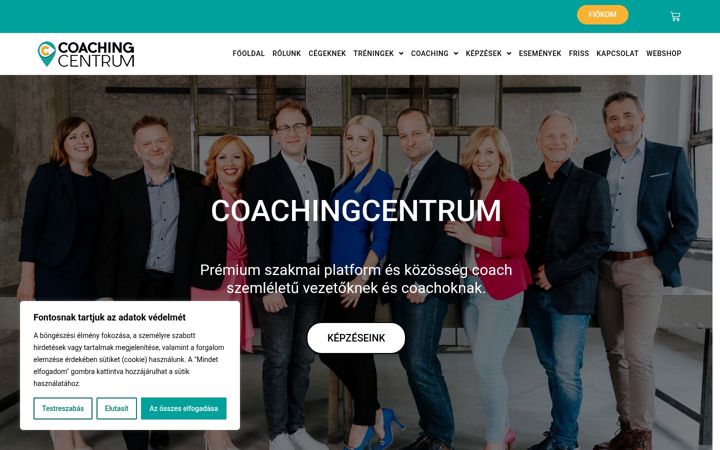Screenshot του coachingcentrum.hu