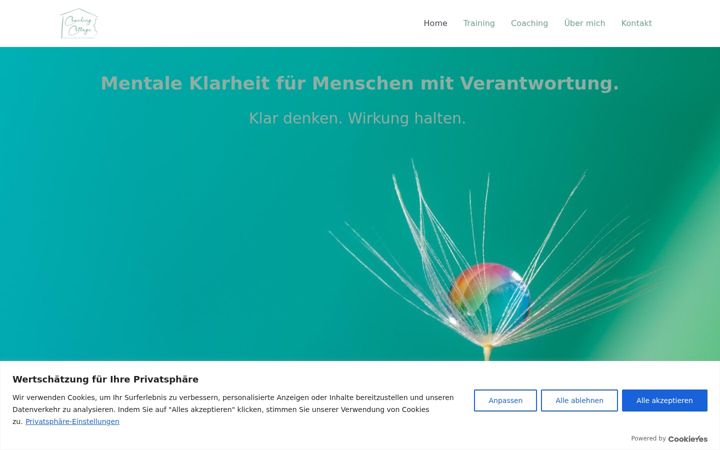 Screenshot of coachingcottage.de
