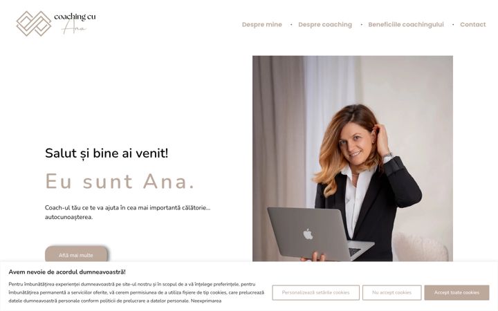 Screenshot of coachingcuana.ro