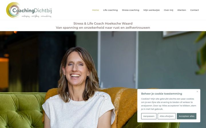 Screenshot van coachingdichtbij.nl