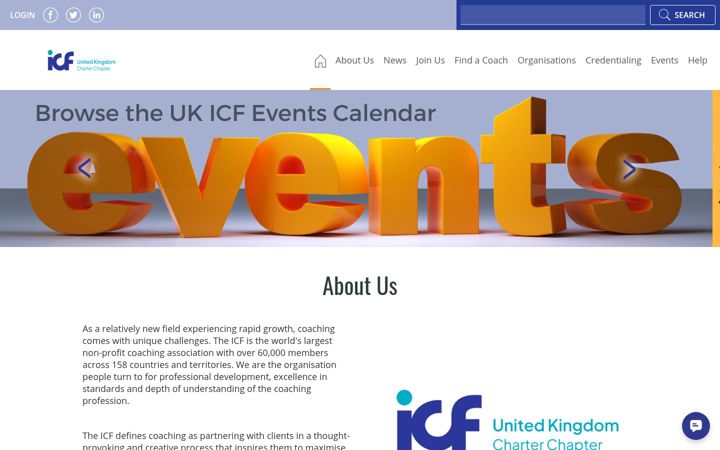Screenshot of coachingfederation.org.uk