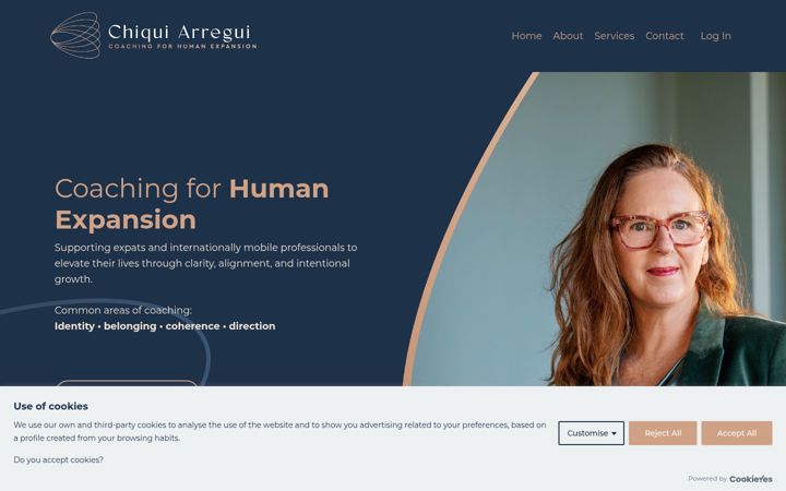 Screenshot of coachingforhumanexpansion.com