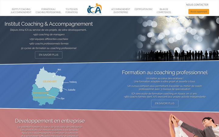 Skjámynd af coachingformation.eu