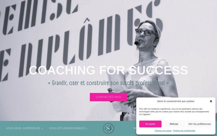 Screenshot of coachingforsuccess.fr