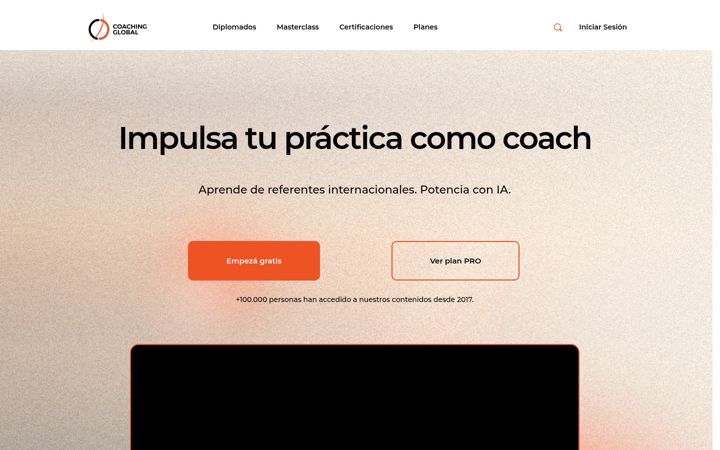 Screenshot of coachingglobal.com