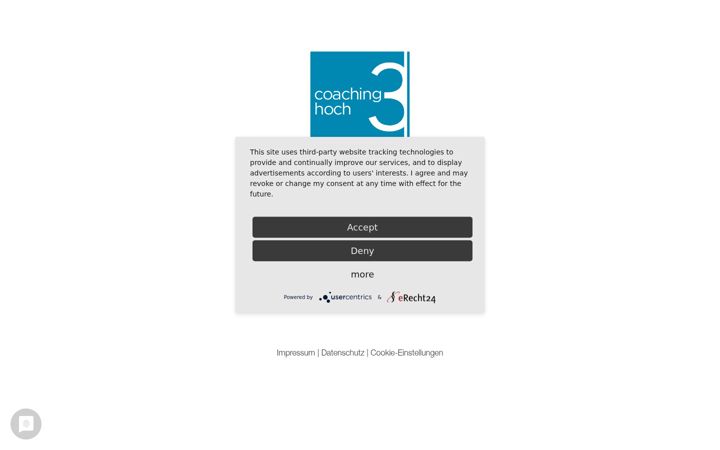 Screenshot of coachinghoch3.de