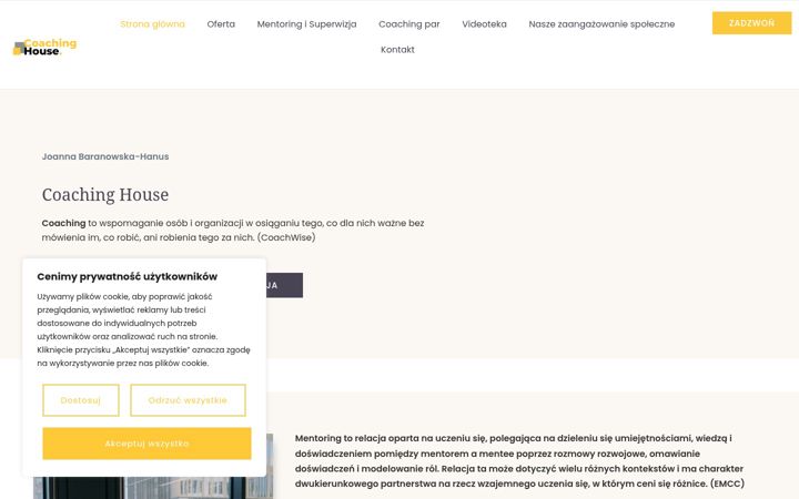 Screenshot of coachinghouse.pl