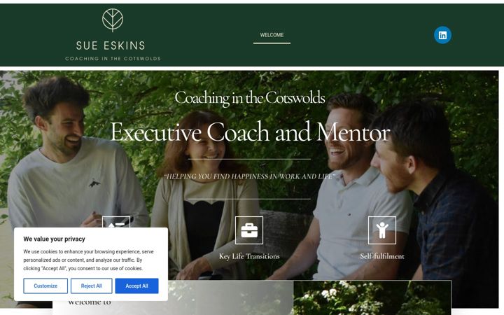 Screenshot of coachinginthecotswolds.co.uk