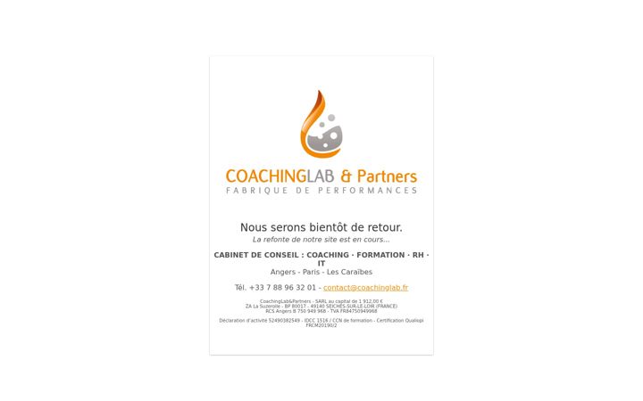 Screenshot of coachinglab-partners.fr