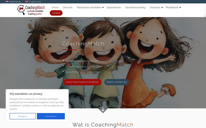 Screenshot of coachingmatch.net