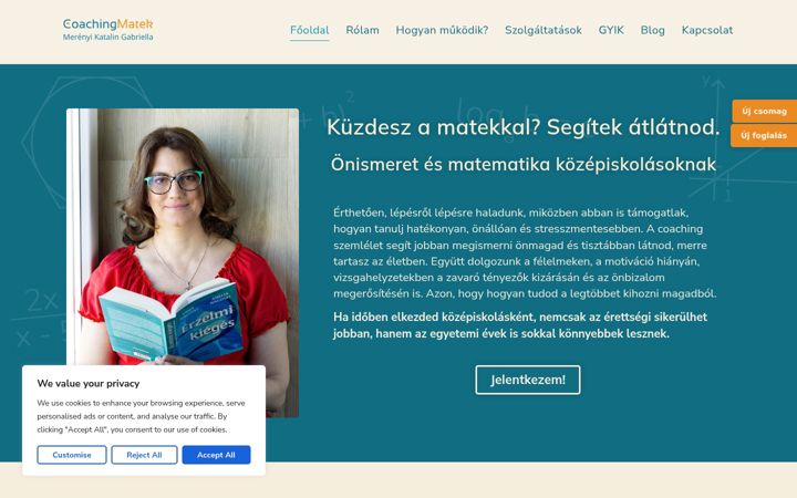 Screenshot of coachingmatek.com
