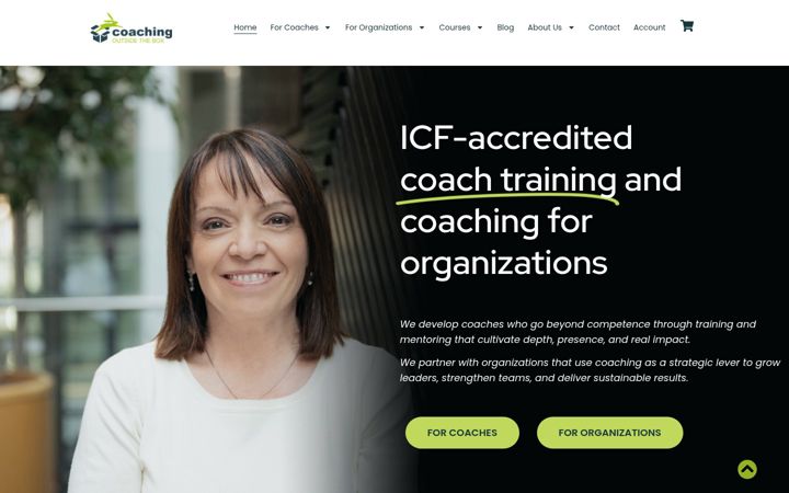 Captură de ecran a coachingoutsidethebox.net