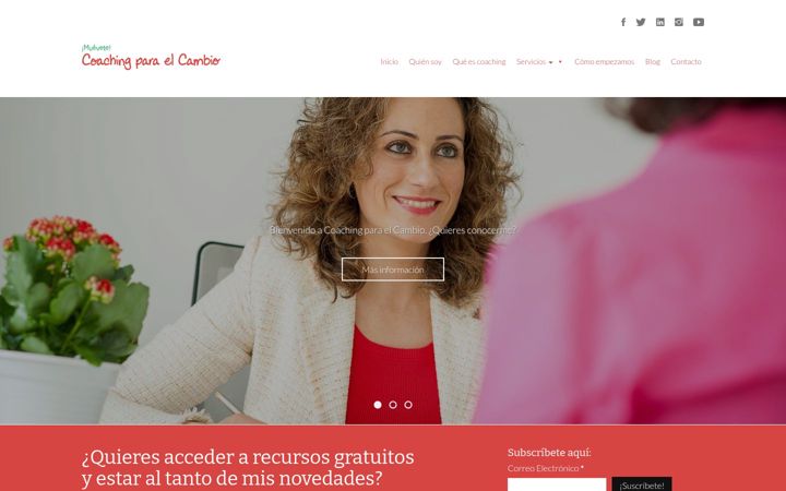 Captura de ecrã de coachingparaelcambio.es