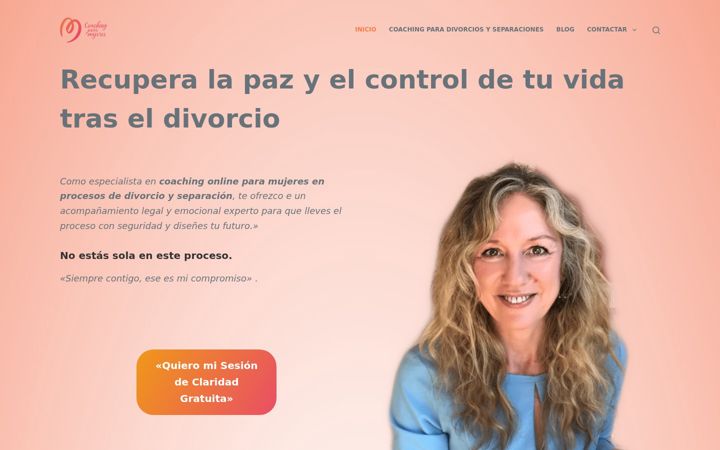 Screenshot of coachingparamujeres.org