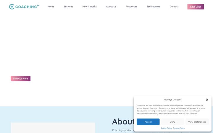 Screenshot of coachingplus.org.uk
