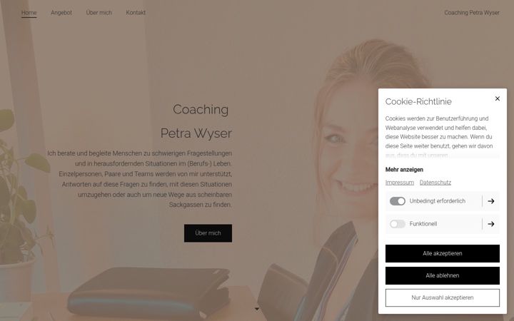 Screenshot of coachingpwyser.com