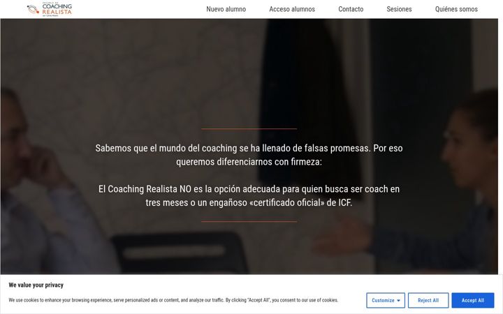 Screenshot of coachingrealista.com